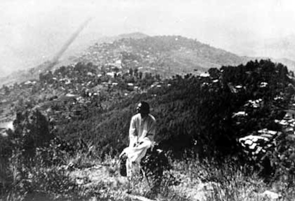 Uday Shankar on a 1938 visit to Almora to select a site for his culture centre. He finally chose an abandoned, eight-acre tea estate with heavenly views of the snow-crested peaks around Nanda Devi.
