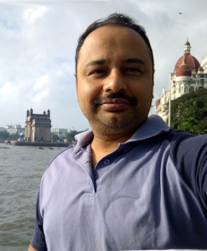 Hemant Mathur at the Gateway of India, Mumbai.