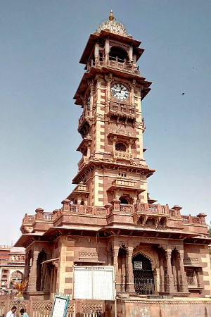Clock tower near Girdikot, Jodhpur.