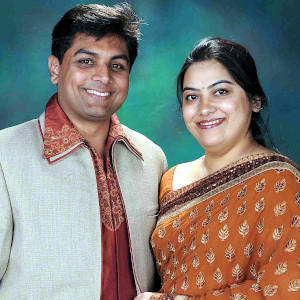 Rateesh Sareen with wife Akanksha.