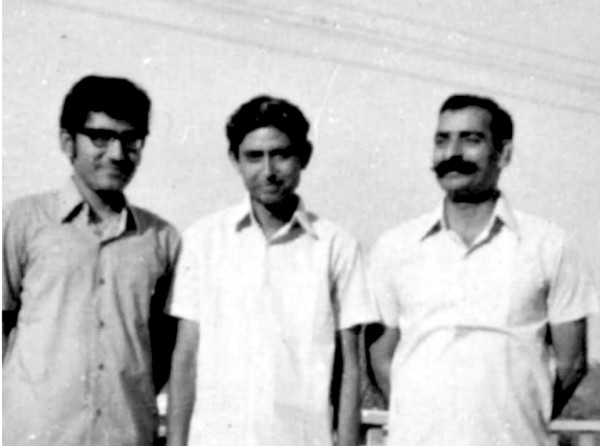 A.K. Raha (left) with Assistant Director S. K. Bhatnagar (centre) and Anant Ram.