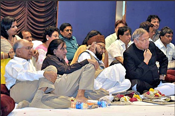 Top shayars at the mushaira organised on the occasion of Khemchandji's birth centenary year in 2011 at Ajmer.