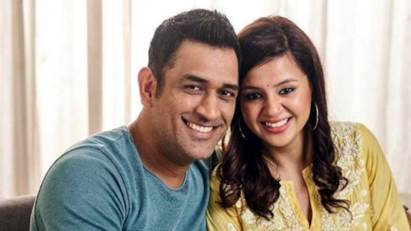 M S Dhoni with his wife Sakshi on their tenth marriage anniversary.