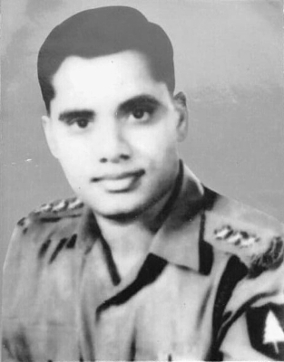 Sunil Choudhury in army uniform.